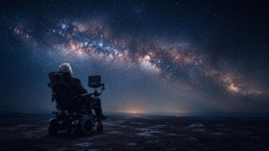 Stephen Hawking : “Il corpo immobile e l’universo senza confini”